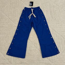 NEW Hellstar Side Buttons Blue Joggers