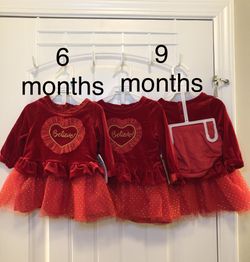 Girl dresses $10 EACH (1) 6mts (2) 9 mts NEW