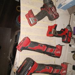 Milwaukee  Power Tools With Charger 1 Battery 