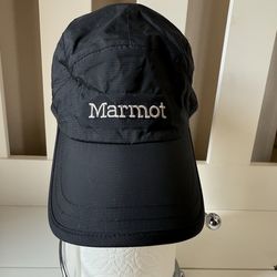 Marmot unisex black cap nylon adjustable new no tag 🧢