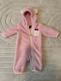 Patagonia Baby Furry Friends Fleece Bunting size 3-6M