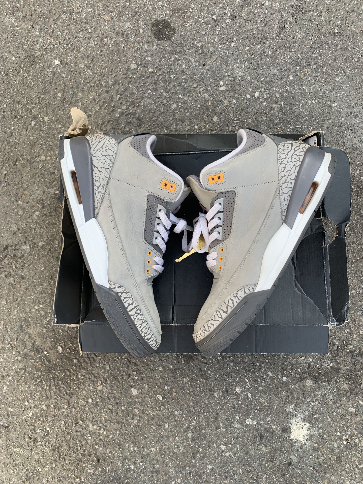 Jordan 3 Cool Grey Replacement Box Size 11