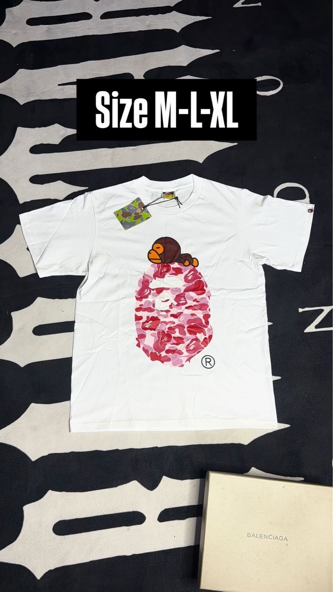 Bape Baby Milo T-shirt Size M-L-XL