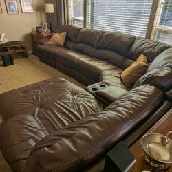 Leather Sectional 
