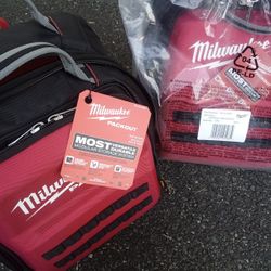 A Pair Of Milwaukee Pack out Backpacks
