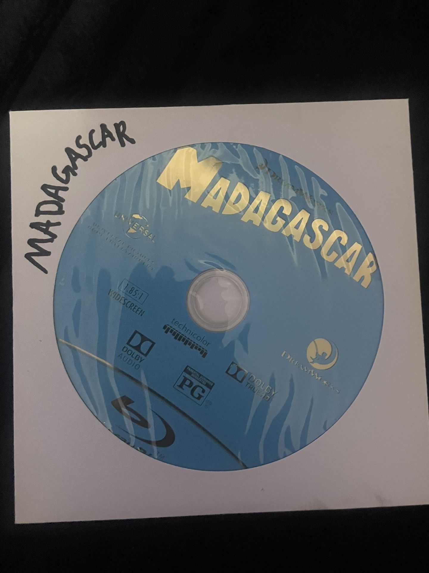 Madagascar Movie Disc Only