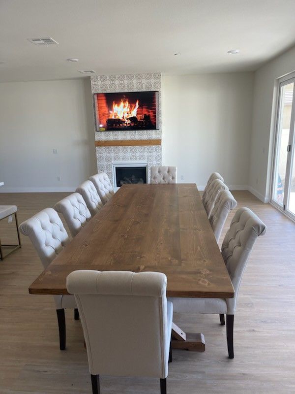 Custom Made Farm Style Tables.