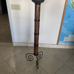 Rustic Floor Candle Holder 