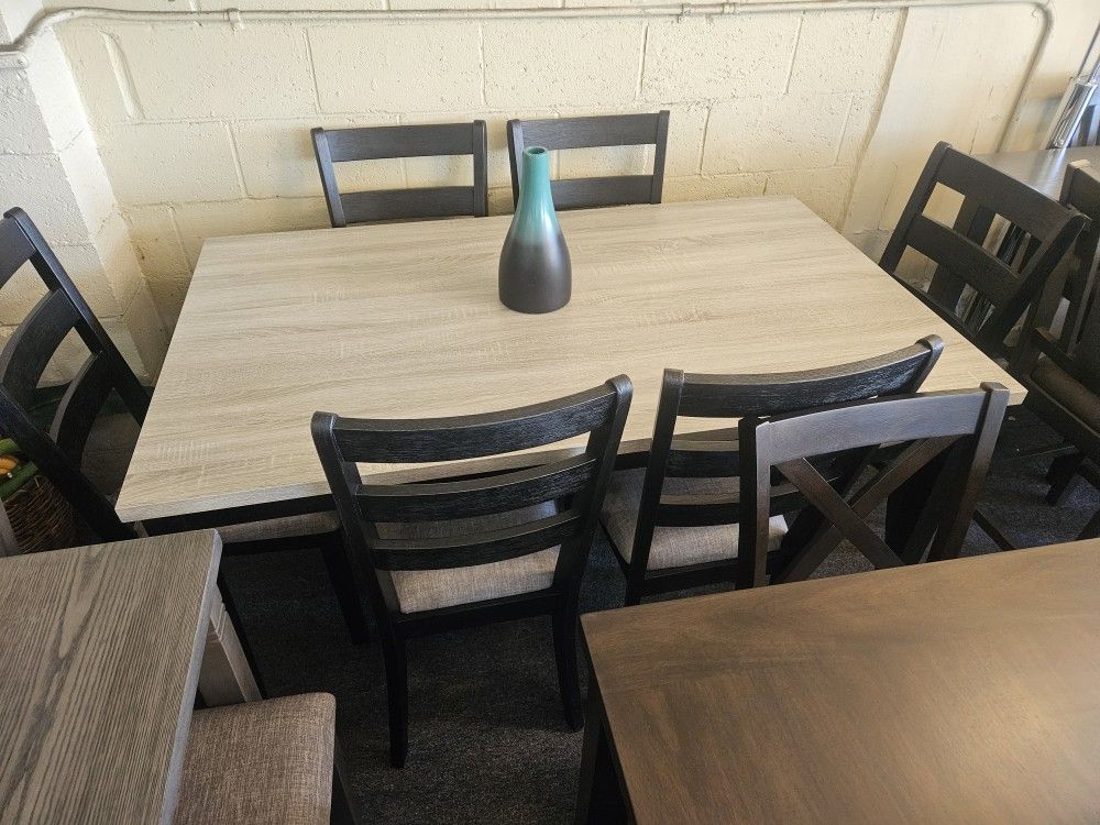 Brand New Gray/Black Dining Set