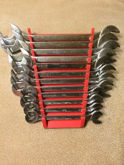 MAC Tools Angle Wrench 12-Piece Set W/Holding Wrench Tray, U.S.A. Made, Lifetime Warranty!