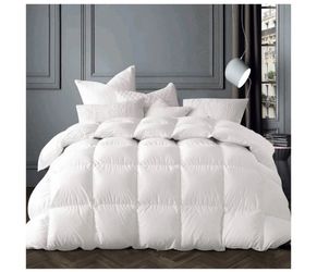 Globon Winter White Goose Down Comforter King Size,Duvet Insert 60 OZ 106” X 90”