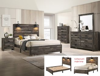 4 PCS QUEEN SIZE BEDROOM SET (BRAND NEW)(((MATTRESS NOT INCLUDED)))