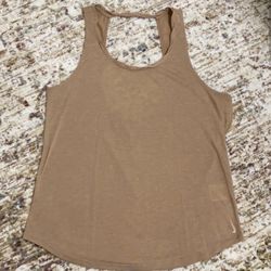 Nike Dri-Fit Yoga Twist Back Tank Desert Dust