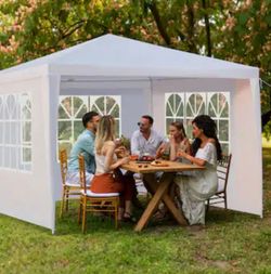 Outdoor Party Tent/Canopy~10'x10'~NEW~Gazebo w Removable Sidewalls~Wedding/Birthday/Cater