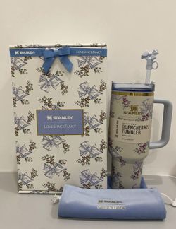 Stanley x Love Shack Fancy Tumbler 40 OZ Holiday Rosa Beaux Blue