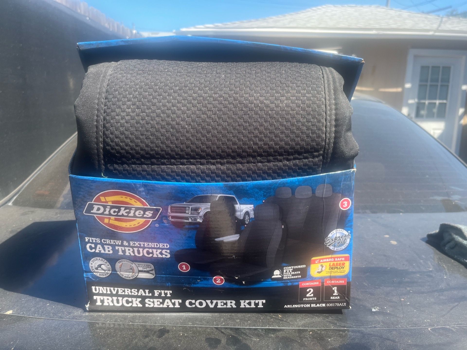 Truck seat cover kit 3 p