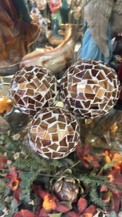 Mosaic Decorative Balls Set of 3
