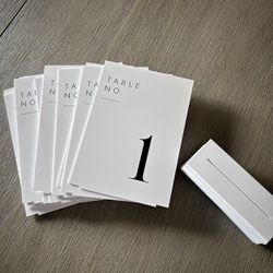 Elegant Table Numbers 1-15