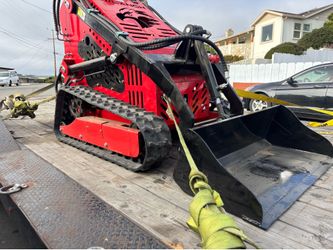 New Mini Skid Steer 36 Inches Wide 15 Hp Gas Motor Breaker Auger Clan Bucket Forks Available