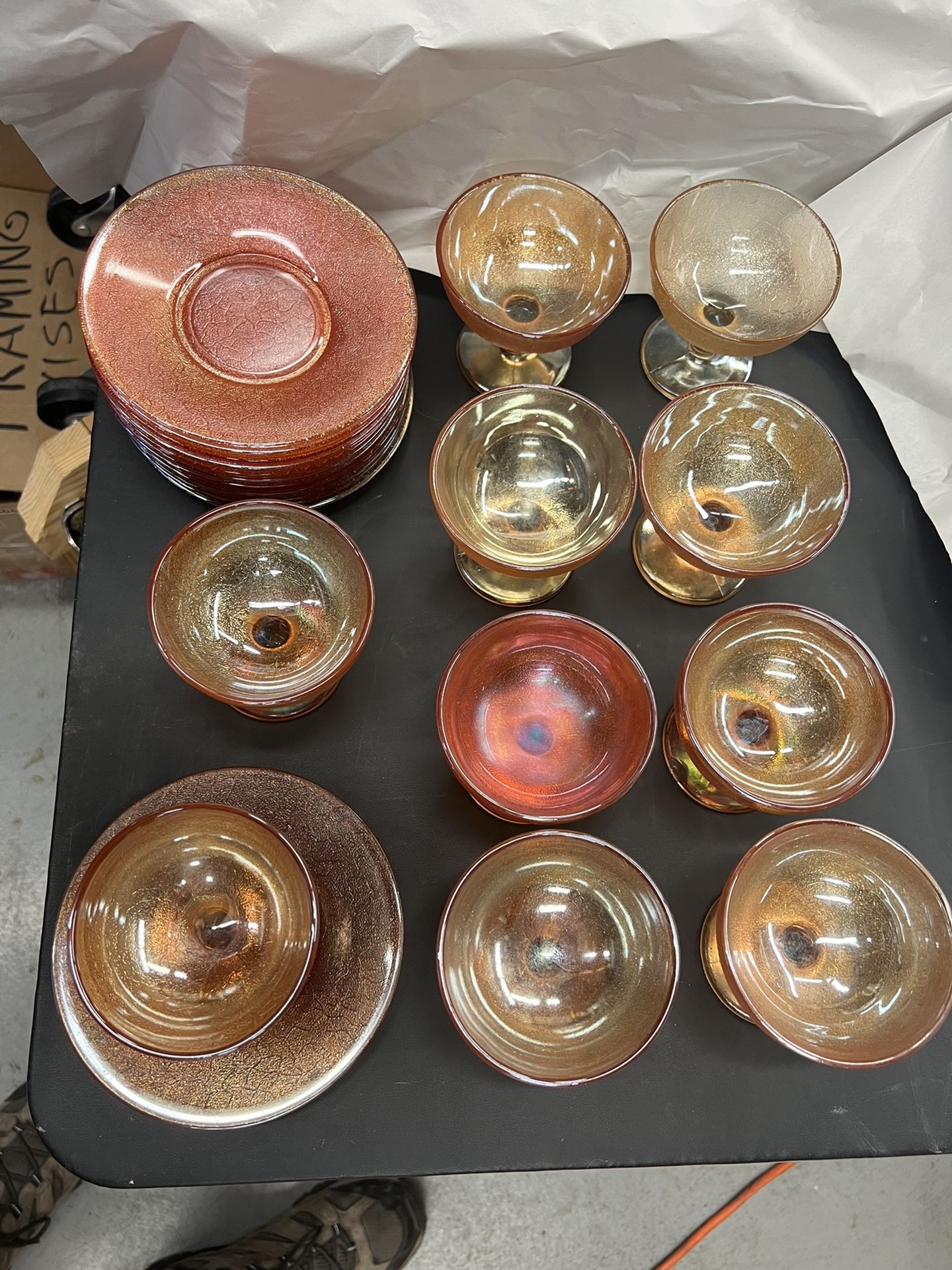 Vintage Marigold Dessert Glassware By Imperial Glass