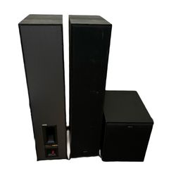 Klipsch Subwoofer Set, (2) R-820F Floor Standing Speaker (1) R-120SW