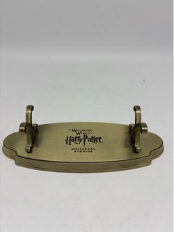 Harry Potter Universal Studios Wizarding World Gold Wand Display Stand Holder