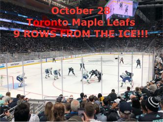 [10/28] Seattle Kraken v. Toronto Maple Leafs (9 ROWS FROM THE ICE!!)