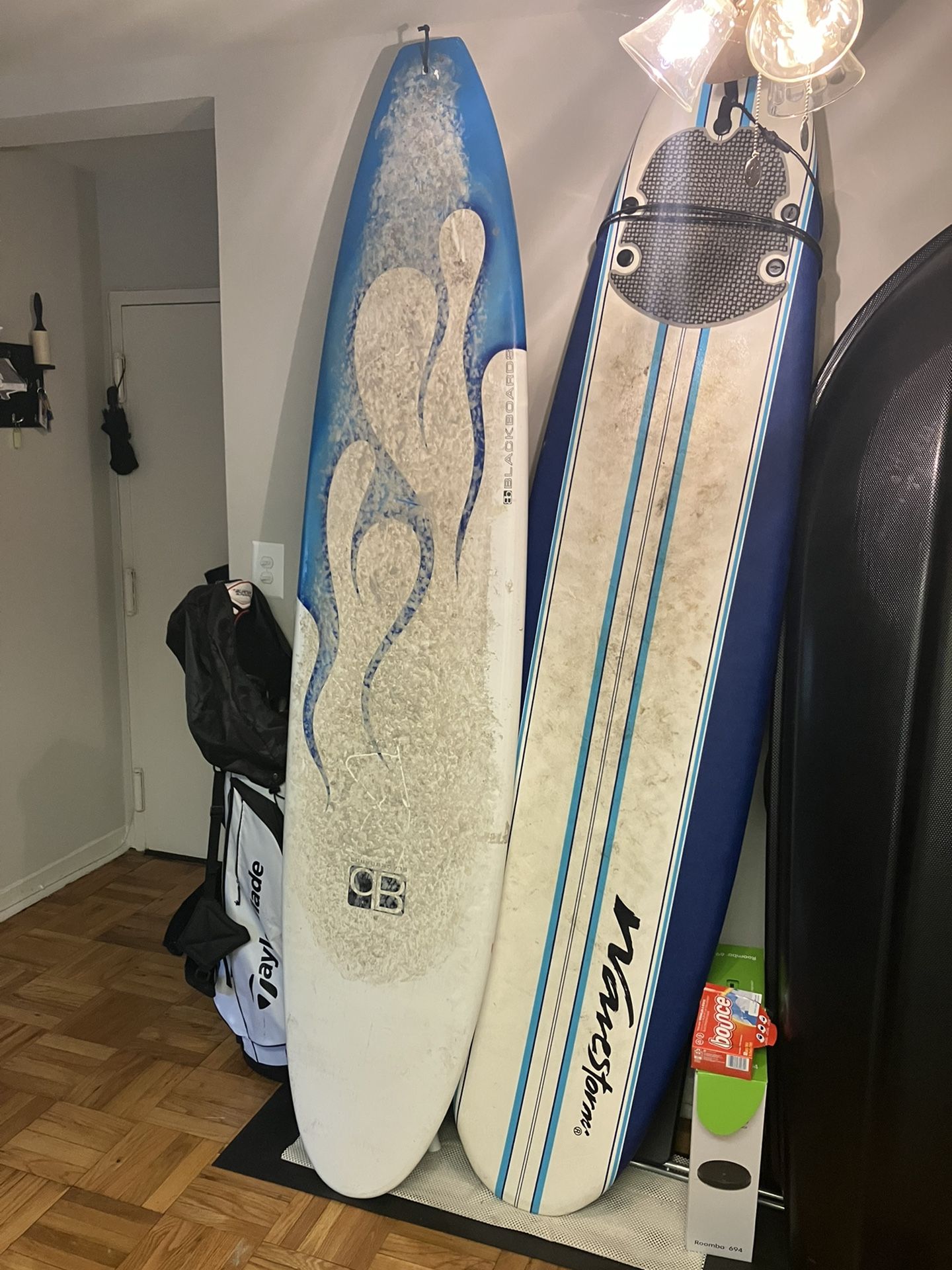 Surf Boards (1 Wavestorm & 1 Fiberglass)