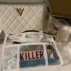 Valentino Landi, Versace perfume and a beauty bundle set