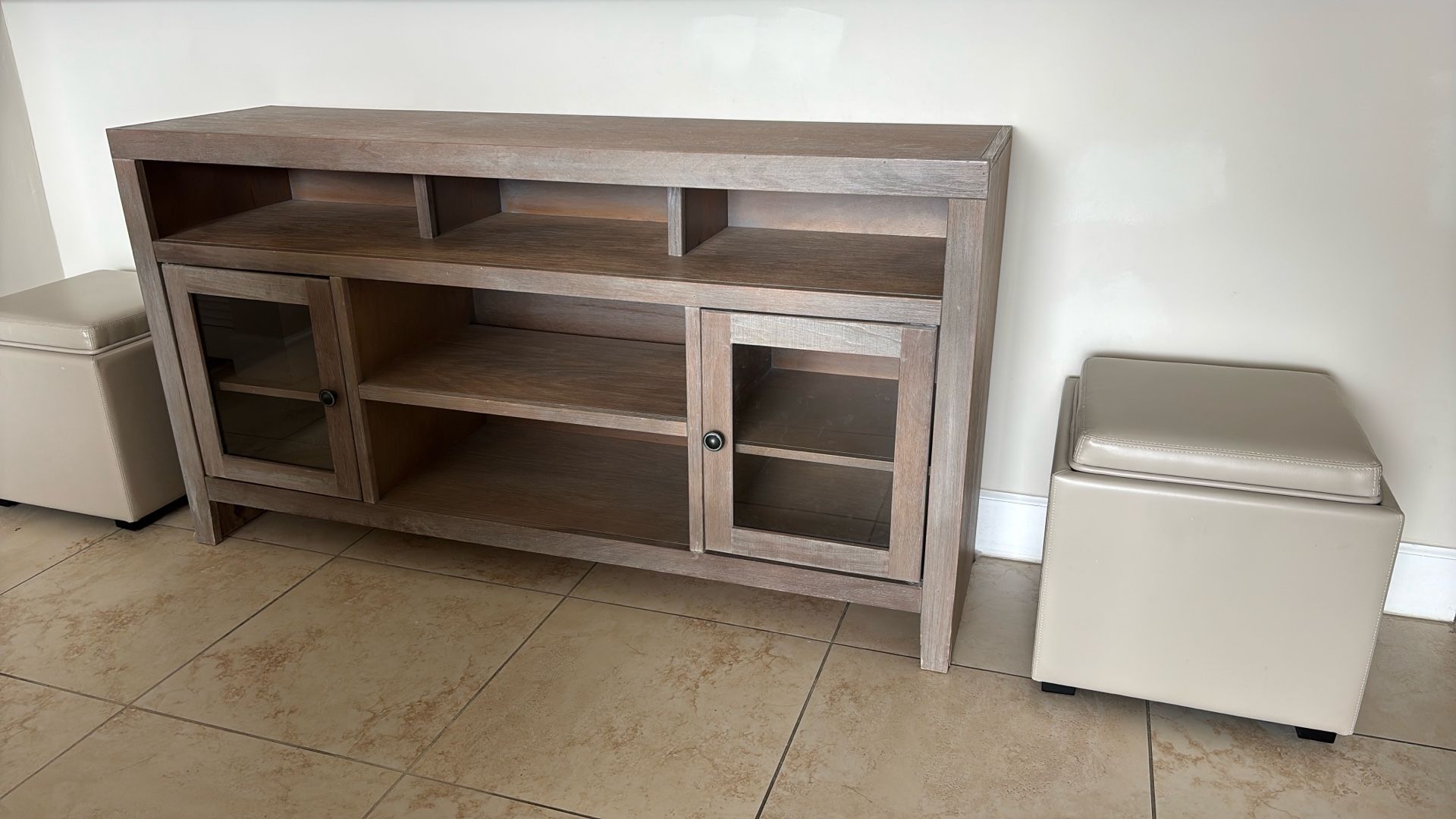 Side Table Console Storage