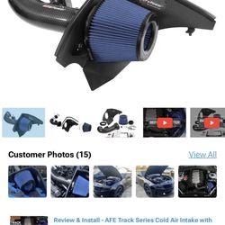 AFE Track Series Cold Air Intake with Pro 5R Oiled Filter; Carbon Fiber