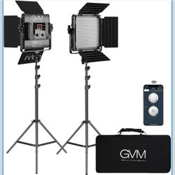 GVM 2 Pack LED Video Lighting Kits with APP Control NEW