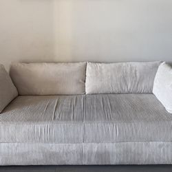 Beige Corduroy Sofa
