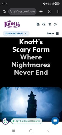 Knotts ScaryFarm Tickets