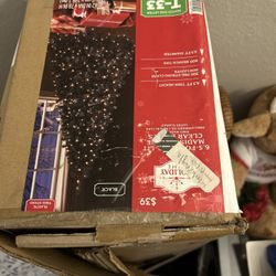 Black Prelit Christmas Tree 