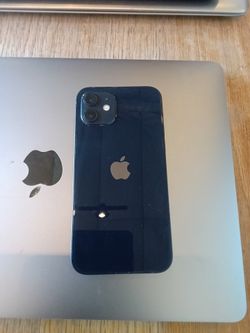 iPhone 12 with privacy screen, headphones,lighting cable,case