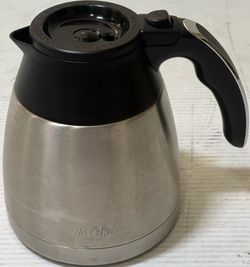 MR COFFEE BVMC-PSTX91 Stainless Steel Thermal Carafe & Lid 10 Cup Replacement