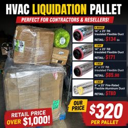 Insulated flexible duct pallet