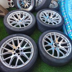 Wheels 19x8.5 19x9.5. 5x120. Tires Bad 