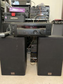 Moving Sale Sony Dolby Surround Sound Receiver With Pair Of Sony Speakers