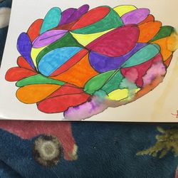 Abstract Drawing Smeared Style 