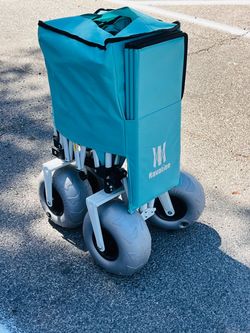 Navatiee Folding Beach Wagon with All-Terrain Wheels