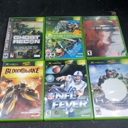 6 Original Xbox Video Games Halo