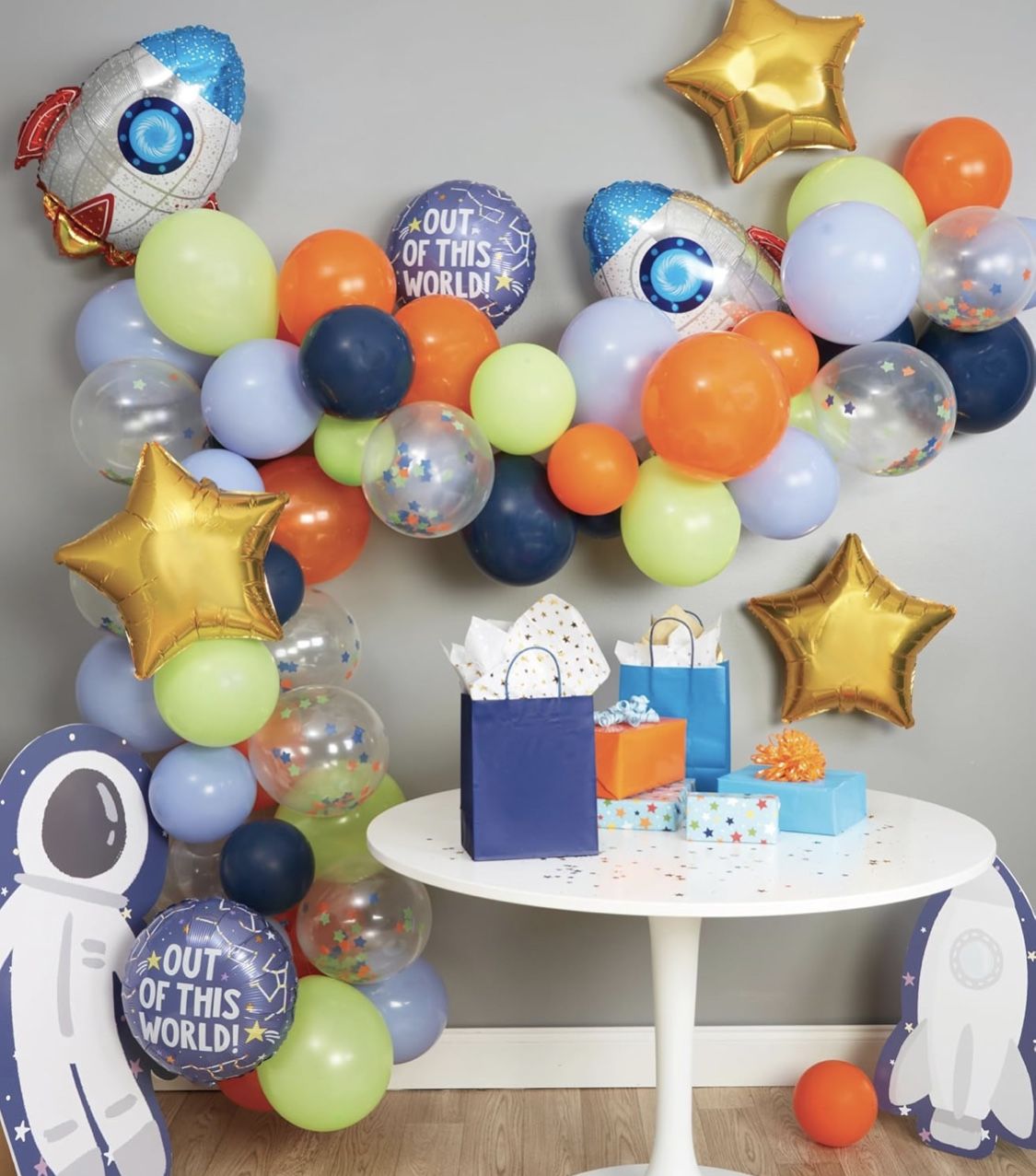 Out of This World Balloon Garland Kit Party Decorations, Balloon Sizes Vary, Multicolor, 82 Pieces
