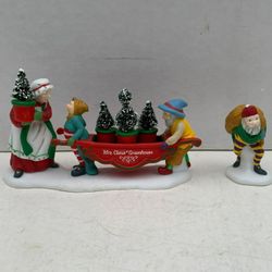Dept 56 Delivering the Christmas Greens North Pole Village Accessory from 1997