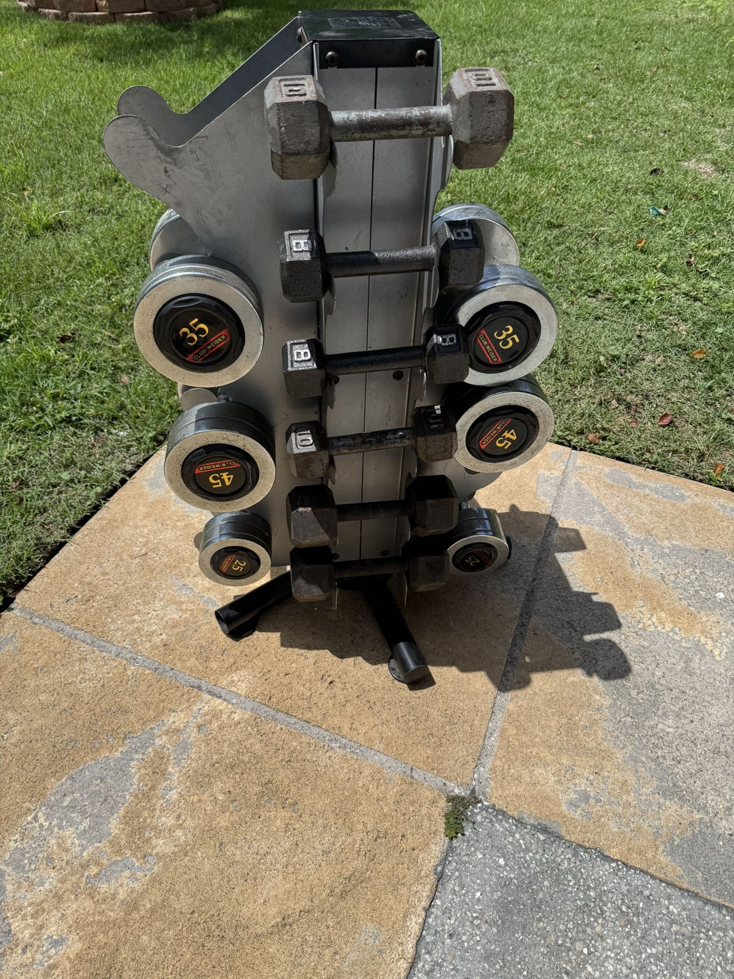 Dumbbell Rack with Weights