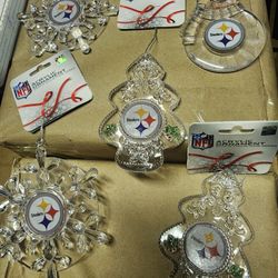 Pittsburgh STEELERS Christmas Ornaments!