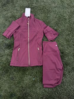 Lulu Dark Red/gold Set