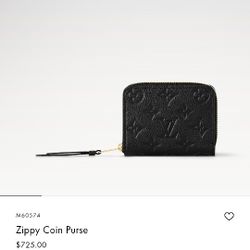 Black Louis Vuitton Zippy Wallet