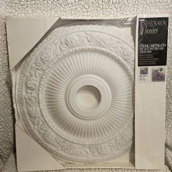 Vintage 24 Inch Celing  Light Medallion Restoration Classics